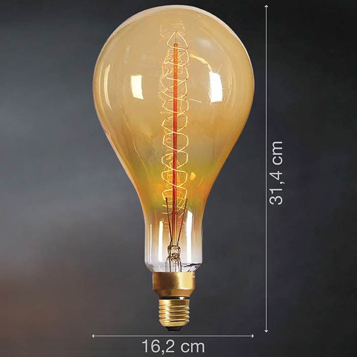 Ampoule DECO Géante 40W 2000K E27 - dim.