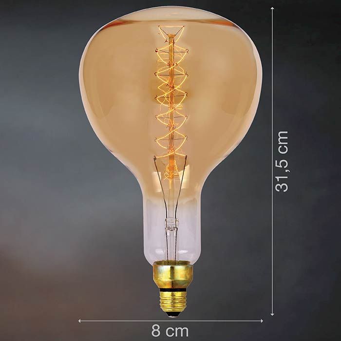 Ampoule DECO Géante 40W 2000K E27 - dim.