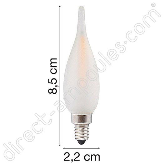 Ampoule LED Fil. Grand Siècle dépolie E10 1W 2700K