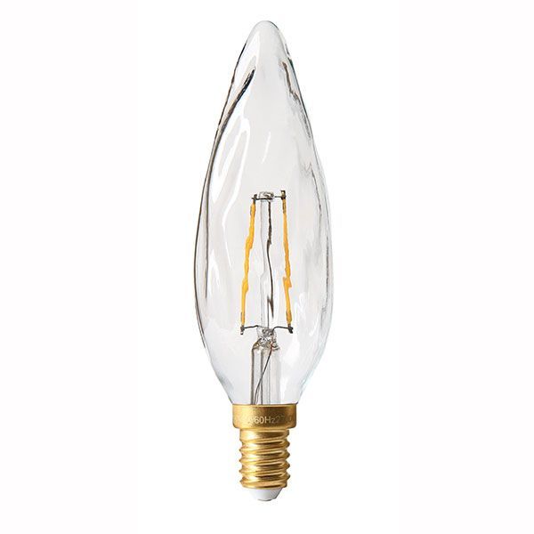 Ampoule LED Filament Flamme torsadée 3W 300L 2700K  E14