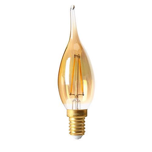 Ampoule LED Fil.CDV droit Grand Siècle Ambré E14 3W 2700K
