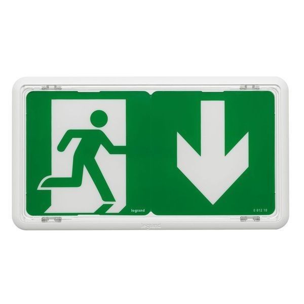 BAES d'Evacuation LED45Lm - 1h IP43 IK07 SATI connecté