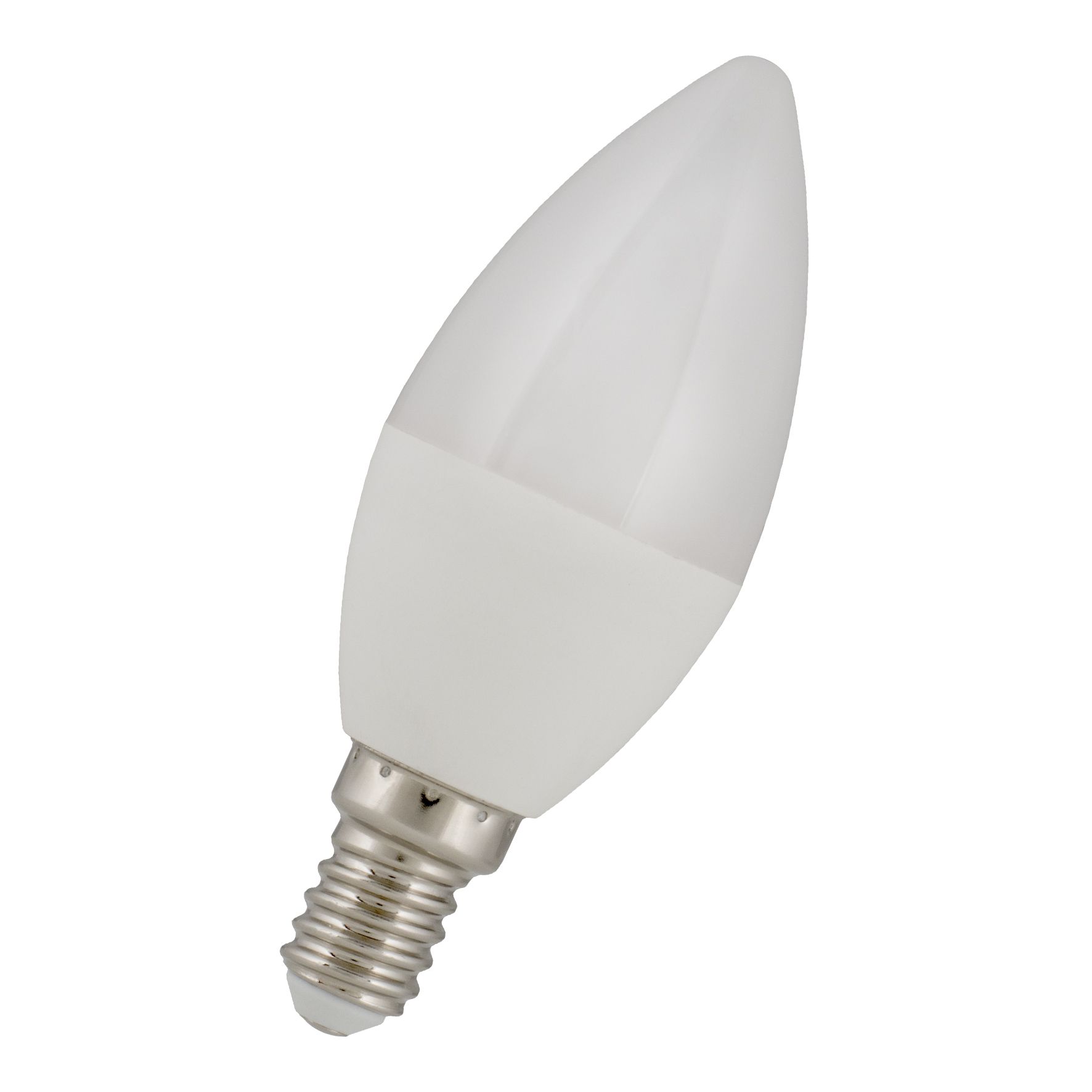 Ampoule LED SMD Flamme lisse opale 3000K 4W 300L E14
