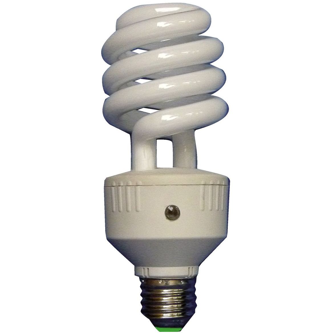 Ampoule FLC Spirale 2700K E27 20W détec crépuscul