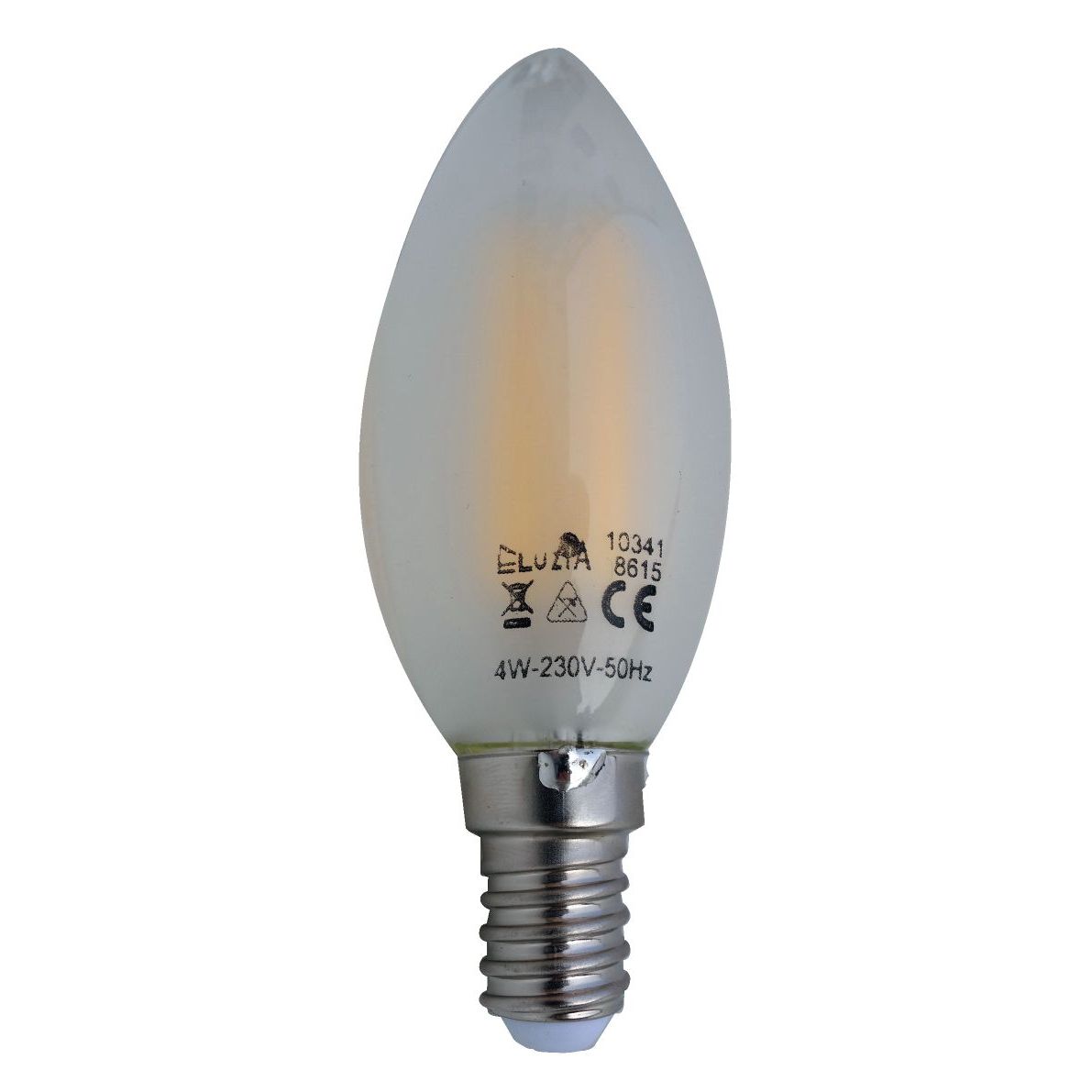 Ampoule LED Fil. Flamme dépolie 3000K 4W 320L E14