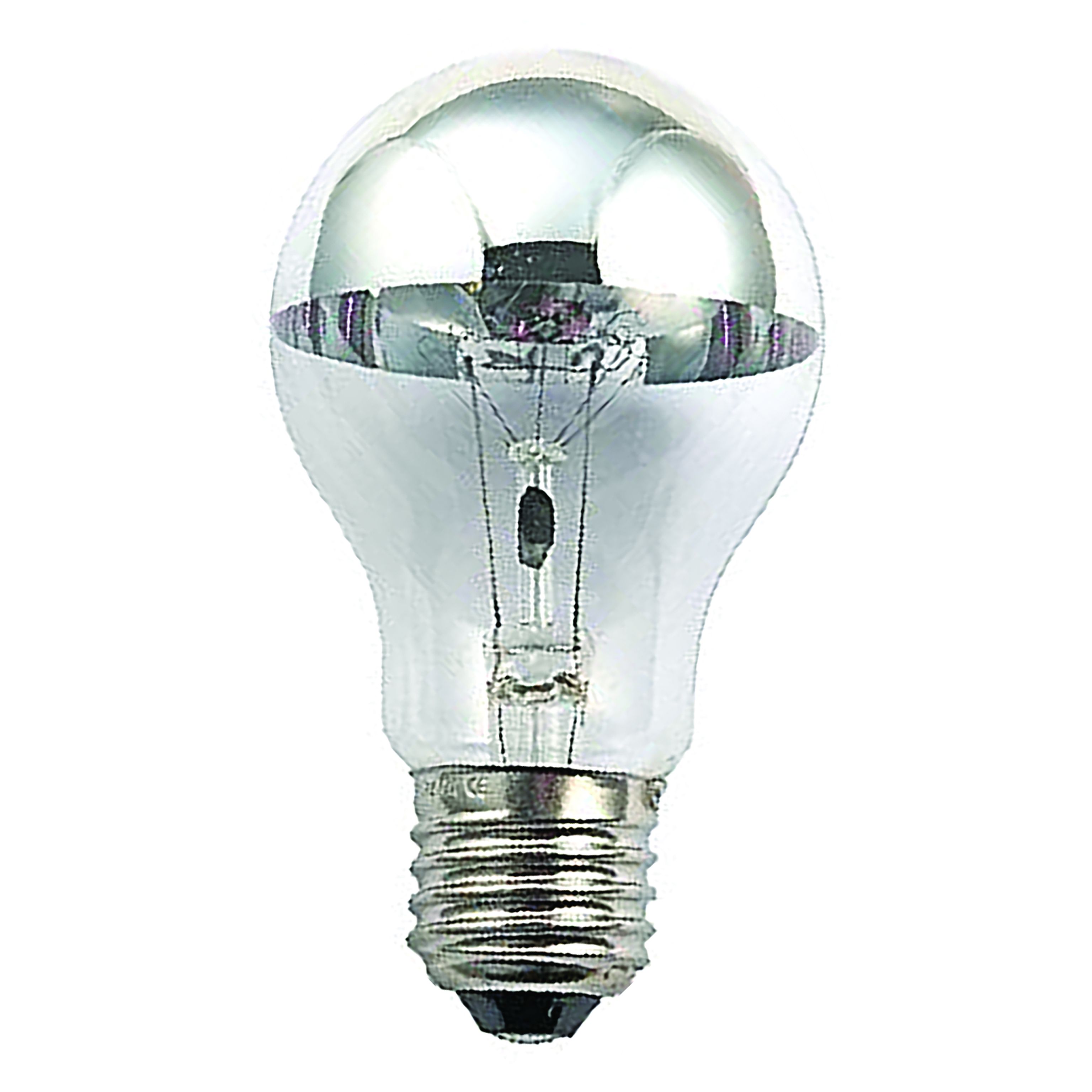 Ampoule Incand Calotte argentée Std E27 40W