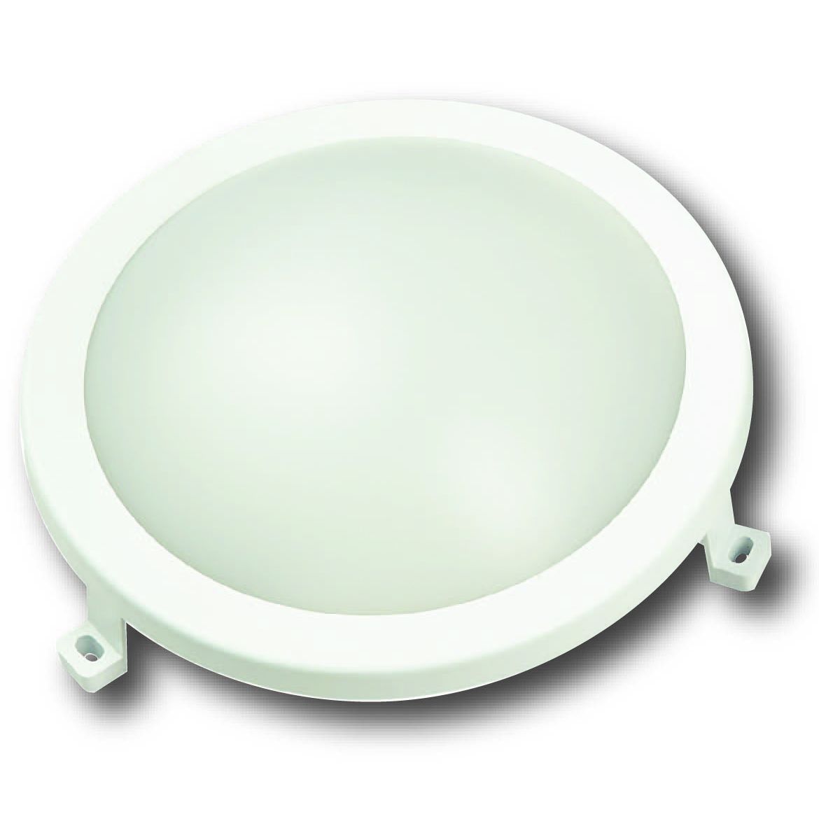 Hublot rond LED intégrées 4000K 12W 840L IP54 -Blanc