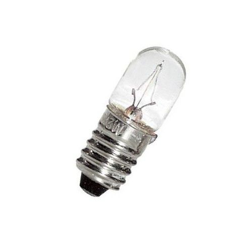 Ampoule miniature 2700K E10 T10x28 24V 80mA 2W C-2F