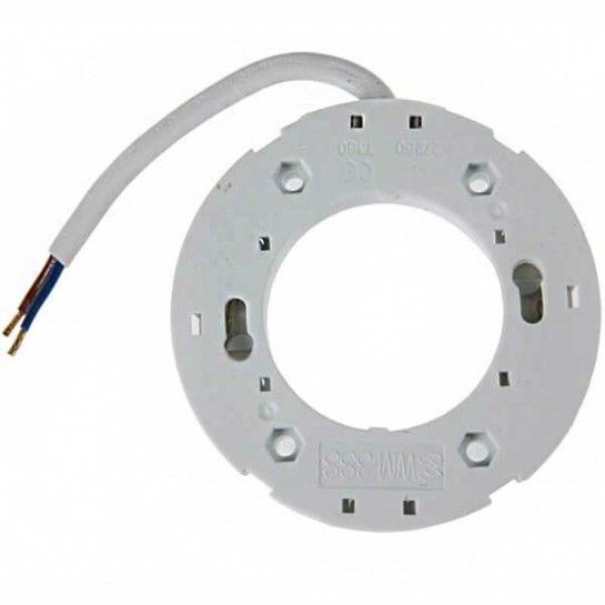 Douille GX53 + enjoliveur gris