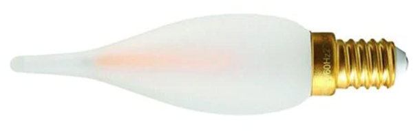 Ampoule LED Flamme CDV droite Dépoli Ext. 2700K 1W 100L E14 IRC90
