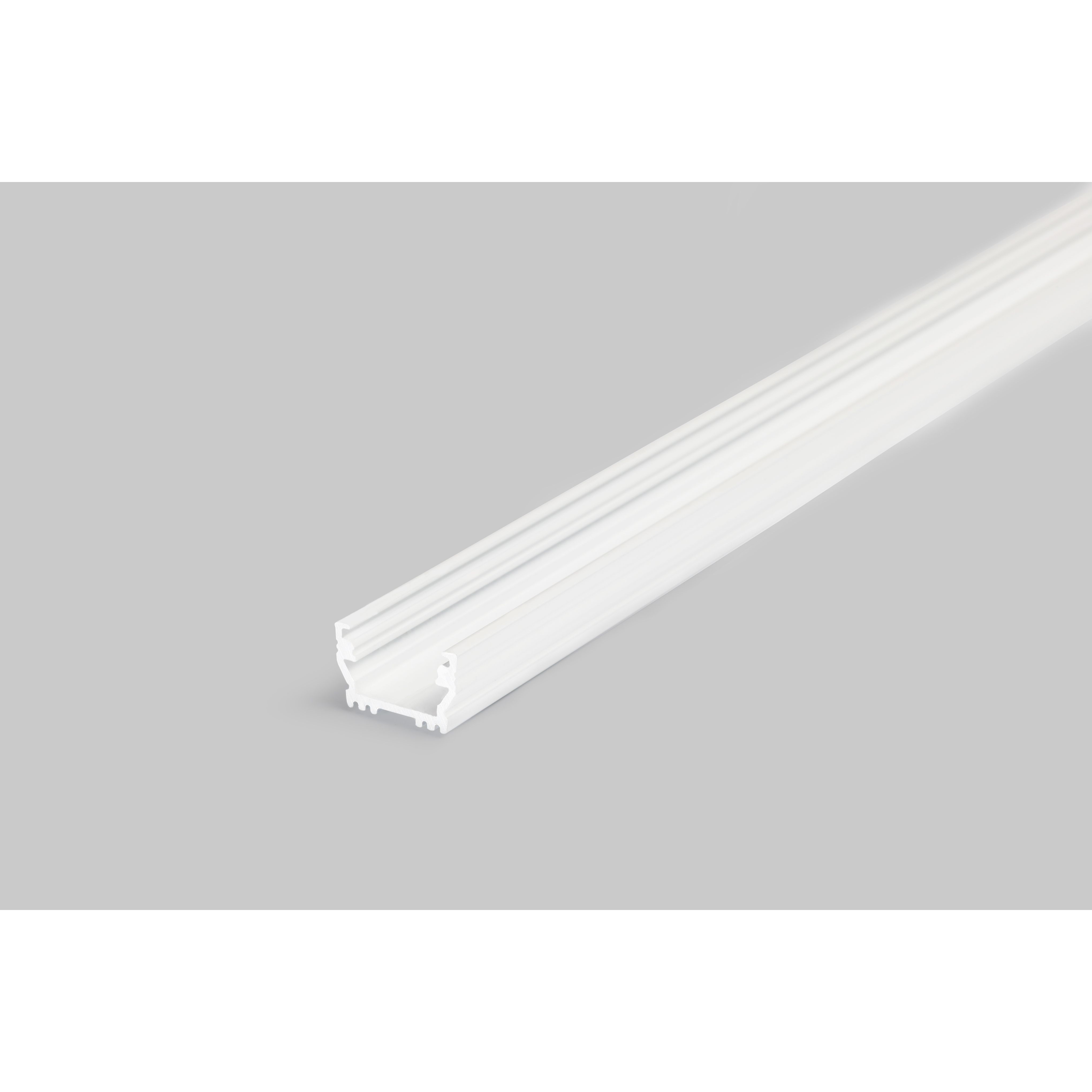 Profilé LED UNI12 /1m alu laqué blanc (BCD / U)