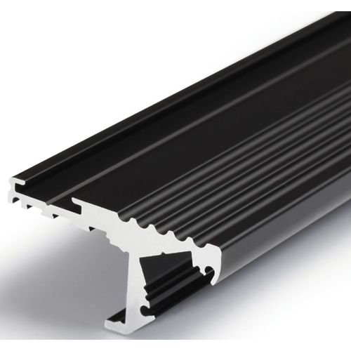 Profilé LED STEP10 /1m alu anodisé noir (C/-)