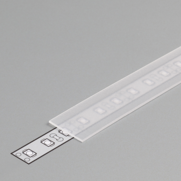 Diffuseur plat B /1mx15,4mm dépoli