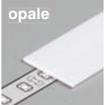Diffuseur plat H /2mx15,4mm opale