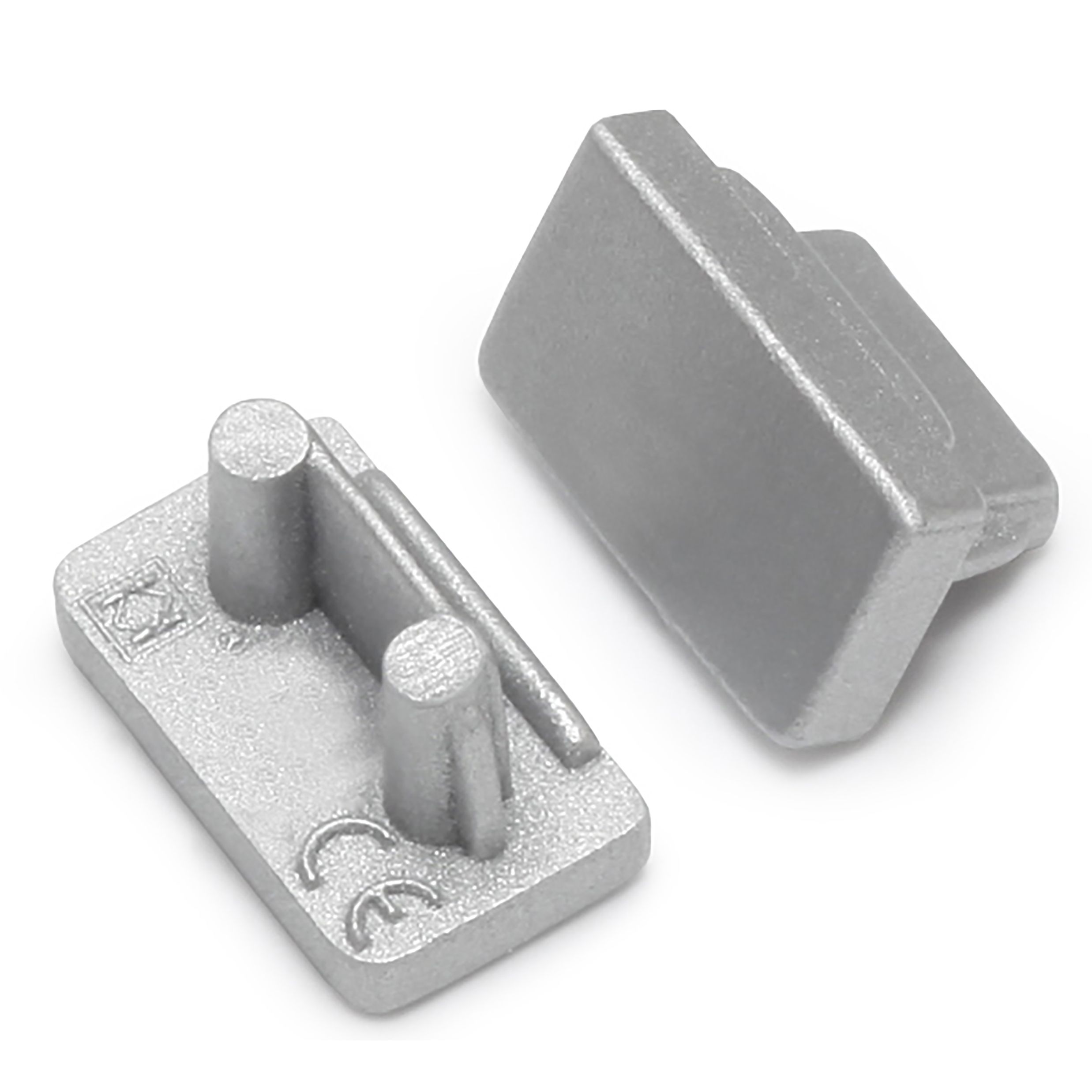 Terminaison SLIM8 argent (set de 2)