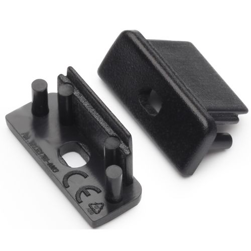 Terminaison SURFACE10 noir + passage de câble (set de 2)