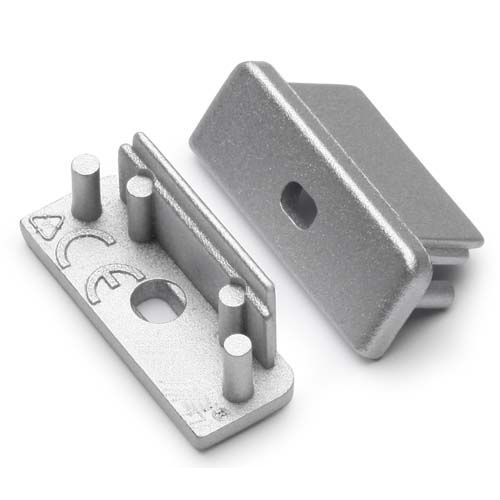 Terminaison SURFACE14 argent + passage de câble (set x2)