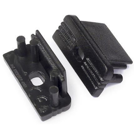 Terminaison SURFACE14 noir + passage de câble (set de 2)