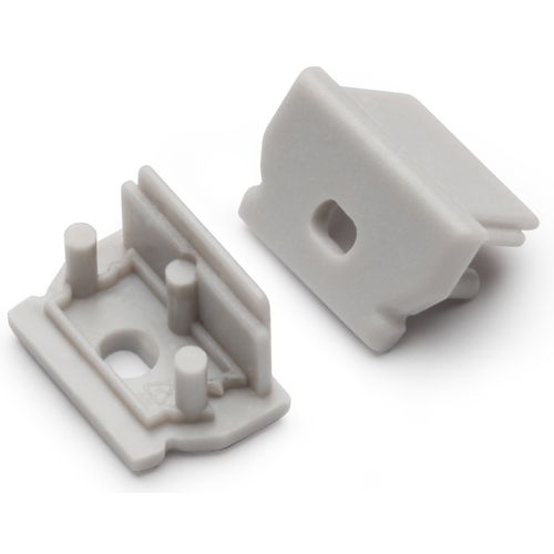 Terminaison UNI12 gris + passage de câble (set de 2)