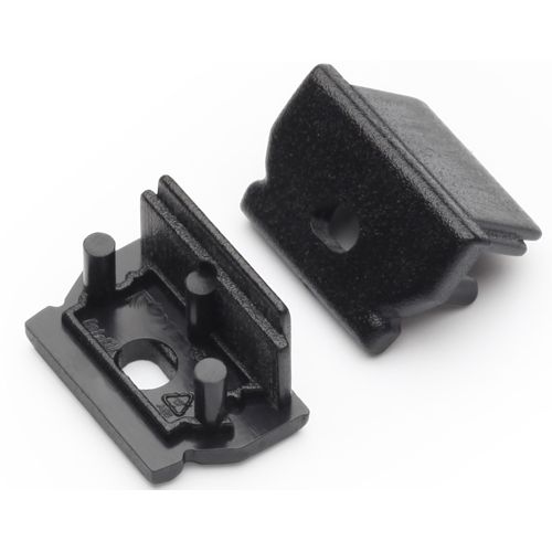 Terminaison UNI12 noir + passage de câble (set de 2)