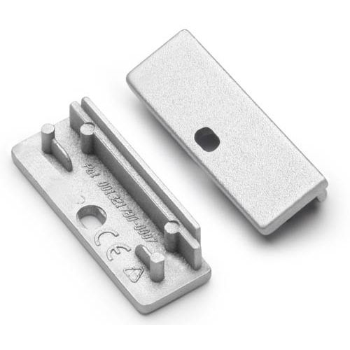 Terminaison WIDE24 argent + passage de câble (set de 2)