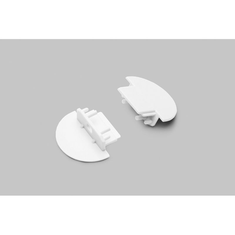 Terminaison GROOVE10 blanc + passage de câble (set de 2)