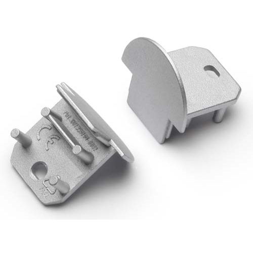 Terminaison DEEP10 argent + passage de câble (set de 2)