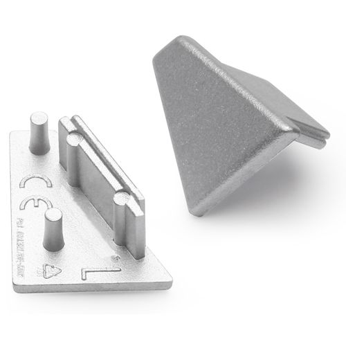 Terminaison CORNER10 argent (set de 2)