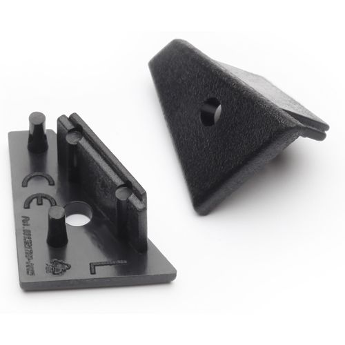 Terminaison CORNER10 noir + passage de câble (set de 2)