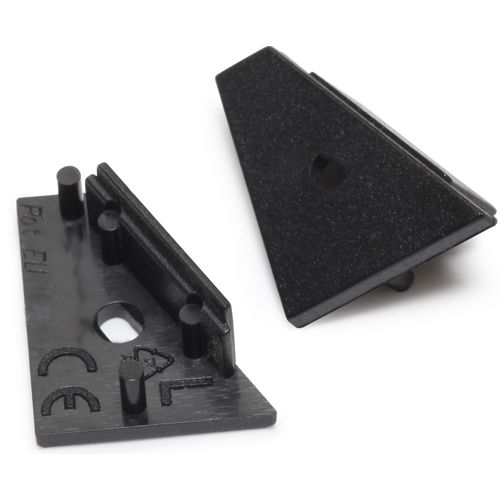 Terminaison CORNER14 noir + passage de câble (set de 2)