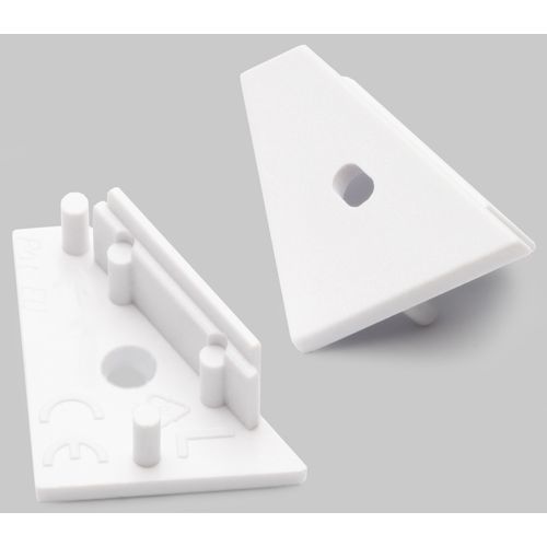 Terminaison CORNER14 blanc + passage de câble (set de 2)