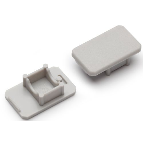 Terminaison sans passage de cable MIKRO-LINE12 gris (set de 2)