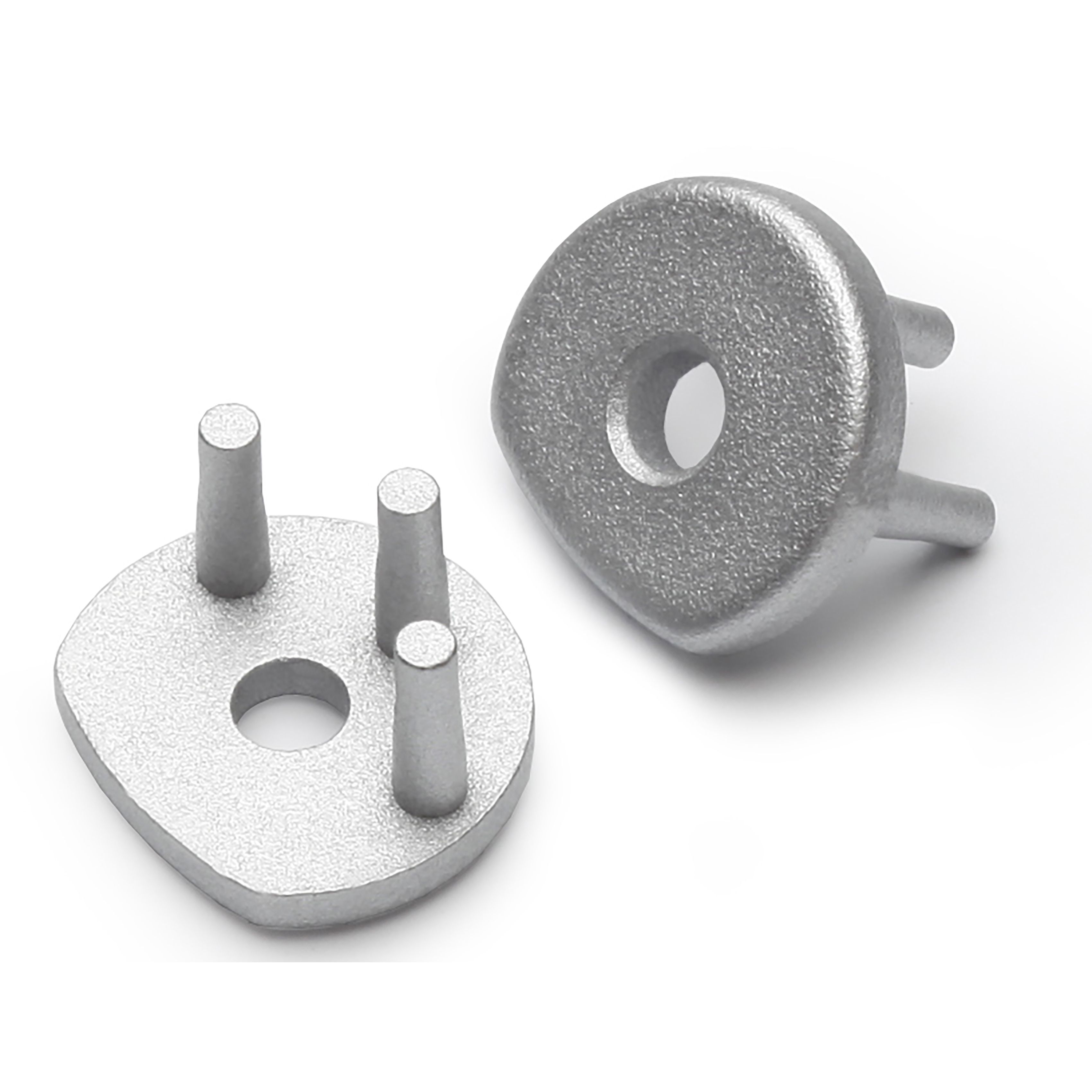 Terminaison PEN8 argent avec passage de câble (set de 2)