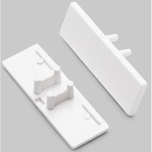 Terminaison sans passage de câble BACK10 blanc (set de 2)