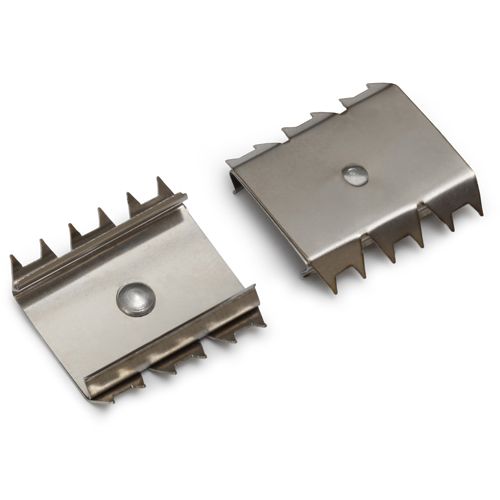 Support de fixation U flexible griffes inox