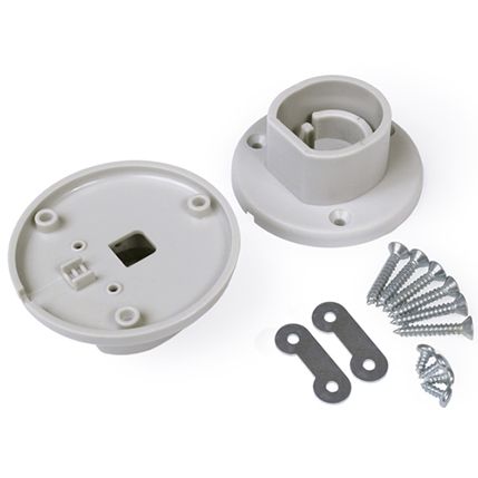 Supports latéraux barre penderie OVAL - set x2