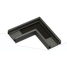 Connecteur L 90° pour profilé SLIM8 anodisé noir