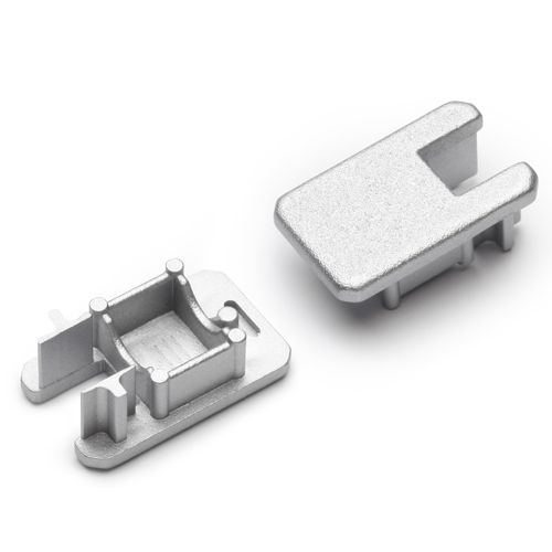 Terminaison avec passage de câble MIKRO-LINE12argent (set de 2)