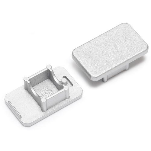 Terminaison passage de cable MIKRO-LINE12 argent (set de2)