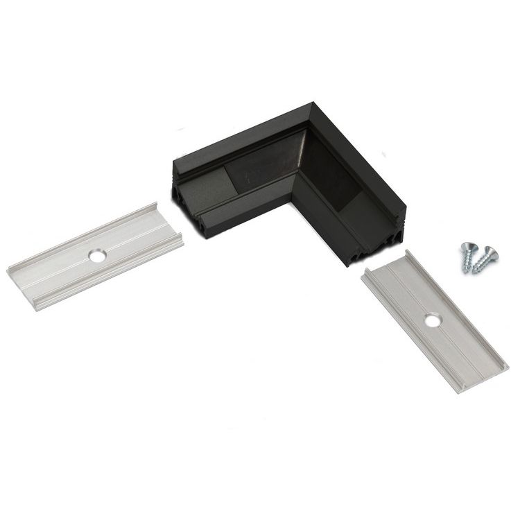 Connecteur d'angle 90° CORNER14 alu anodisé noir (set de 2)