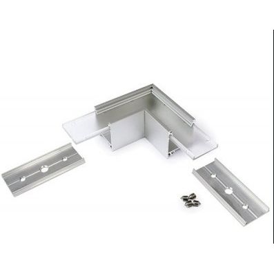 Connecteur LINEA-IN20 angle 90° alu anodisé (set de 2)