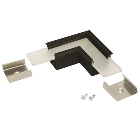 Connecteur LINEA-IN20 90° alu anodisé noir (set de 2)