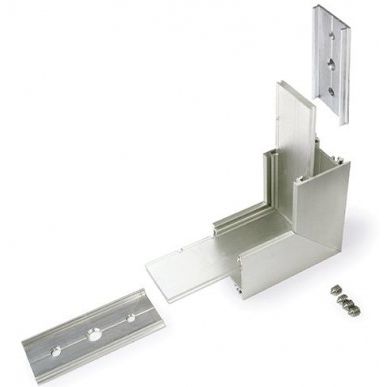 Connecteur LINEA-IN20 coude 90° alu anodisé