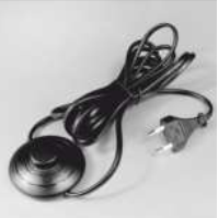 Cable 2x0,75 interrupteur pied 230V 2x0,75 L-1000/2500 black