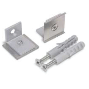 Support de fixation U5 équerre blanc (set de 2)