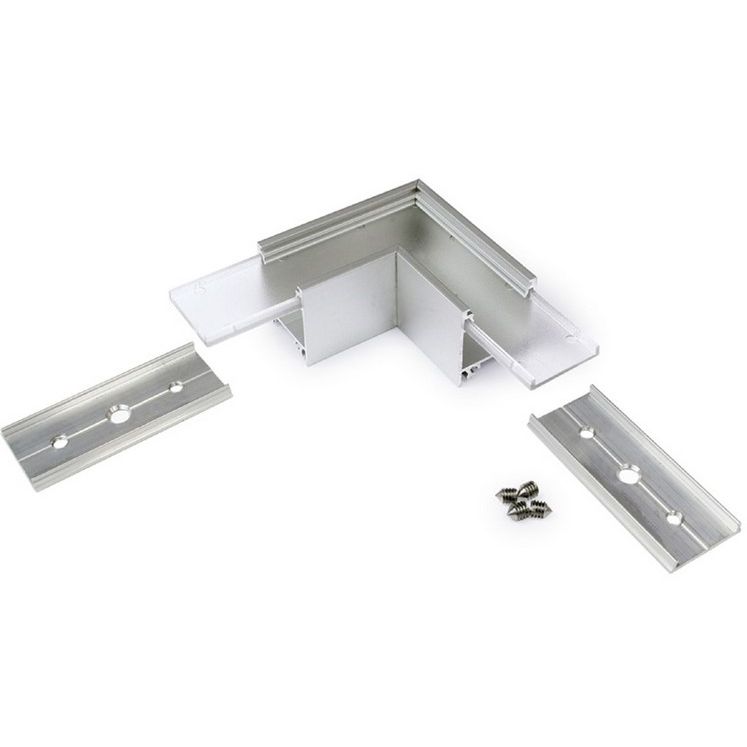 Raccord LINEA20 coude 90° intérieur alu anodisé (set de 2)