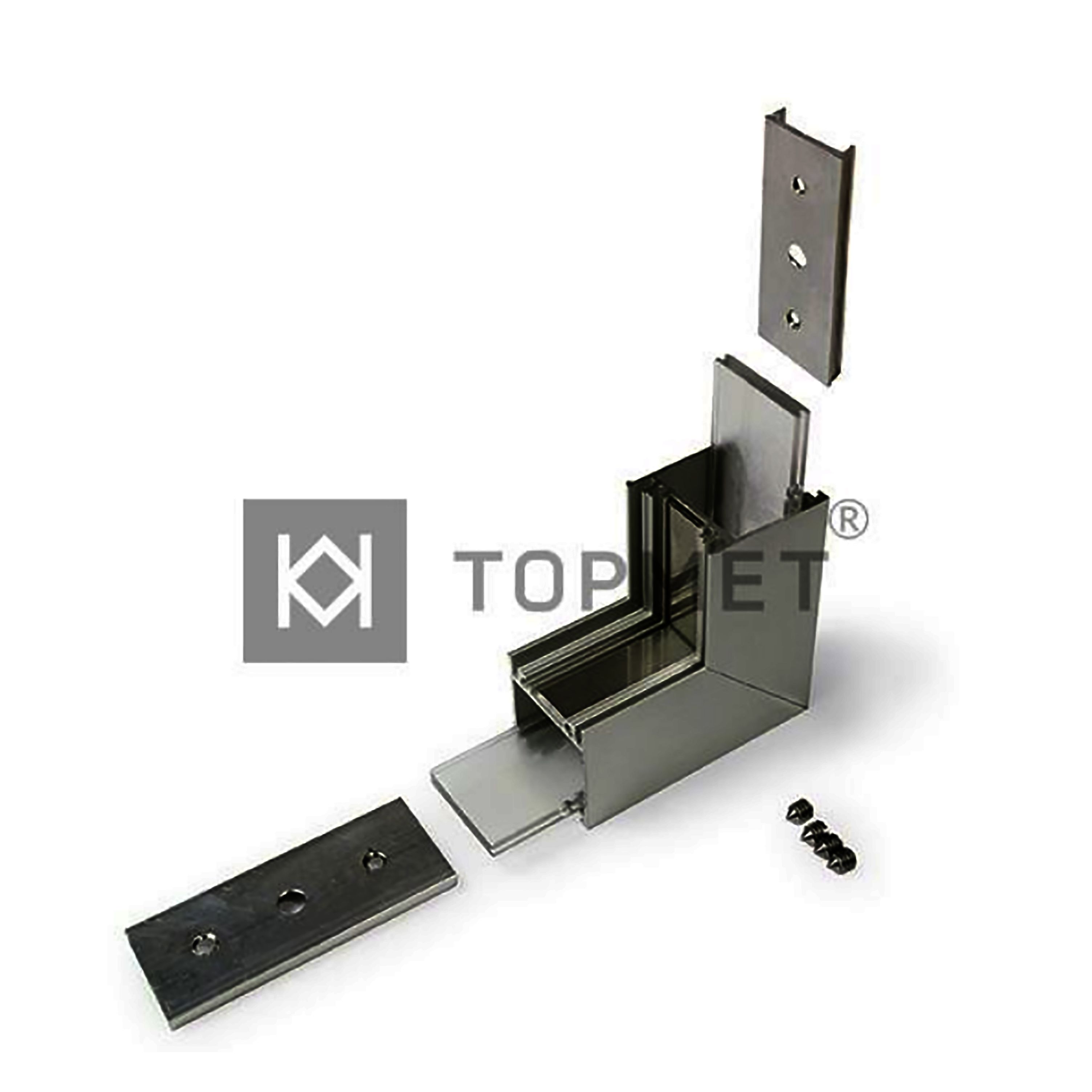 Raccord LINEA20 coude 90° noir