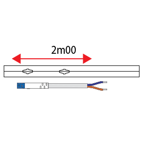 Kit FK04 - câble 2P + câble connect + profilé