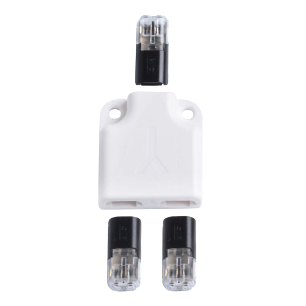 Distributeur en Y - In/Out: 1/2 - 2 Pin Blanc - pour ref 30924 - Boîte par 5
