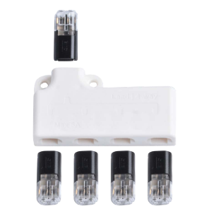 Distributeur en Y - In/Out: 1/4 - 2 Pin Blanc - pour ref 30924 - Boîte par 5